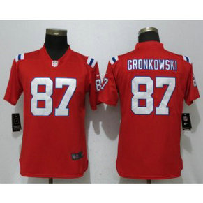 Nike Patriots 87 Rob Gronkowski Red Vapor Untouchable Limited Women Jersey Nike Patriots 87 Rob Gronkowski Red Vapor Untouchable Limited Women Jersey