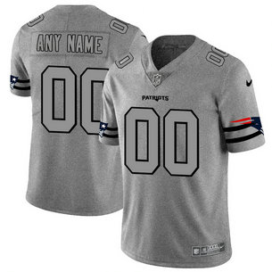 Nike Patriots Customized 2019 Gray Gridiron Gray Vapor Untouchable Limited Jersey Nike Patriots Customized 2019 Gray Gridiron Gray Vapor Untouchable Limited Jersey