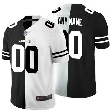 Nike Patriots Customized Black And White Split Vapor Untouchable Limited Jersey Nike Patriots Customized Black And White Split Vapor Untouchable Limited Jersey