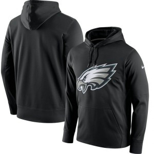 Nike Philadelphia Eagles Black Circuit Logo Essential Performance Men Pullover Hoodie