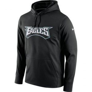 Nike Philadelphia Eagles Black Circuit Wordmark Essential Performance Men Pullover Hoodie