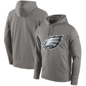 Nike Philadelphia Eagles Heathered Gray Performance Circuit Logo Essential Men Hoodie