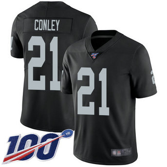 Nike Raiders #21 Gareon Conley Black Team Color Men's Stitched NFL 100th Season Vapor Limited Jersey Nike Raiders #21 Gareon Conley Black Team Color Men's Stitched NFL 100th Season Vapor Limited Jersey