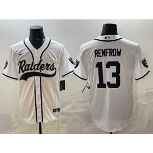Nike Raiders 13 Renfrow White Baseball Vapor Limited Men Jersey Nike Raiders 13 Renfrow White Baseball Vapor Limited Men Jersey