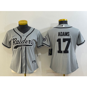 Nike Raiders 17 Davante Adams Grey Vapor Baseball Limited Women Jersey