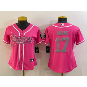 Nike Raiders 17 Davante Adams Pink Vapor Baseball Limited Women Jersey