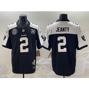Nike Raiders 2 Ashton Jeanty Thanksgiving Day F.U.S.E. Vapor Limited Men Jersey with 65th Patch Nike Raiders 2 Ashton Jeanty Thanksgiving Day F.U.S.E. Vapor Limited Men Jersey with 65th Patch