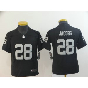 Nike Raiders 28 Josh Jacobs Black Youth Vapor Untouchable Limited Jersey