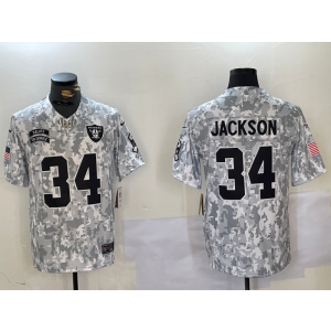 Nike Raiders 34 Bo Jackson Arctic Camo 2024 F.U.S.E. Salute to Service Limited Men Jersey Nike Raiders 34 Bo Jackson Arctic Camo 2024 F.U.S.E. Salute to Service Limited Men Jersey