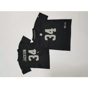 Nike Raiders 34 Bo Jackson Black Toddler Jersey