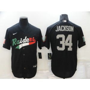 Nike Raiders 34 Jackson Black Mexico Vapor Limited Men Jersey Nike Raiders 34 Jackson Black Mexico Vapor Limited Men Jersey
