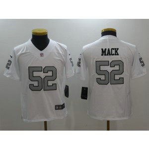 Nike Raiders 52 Khalil Mack White Youth Color Rush Limited Jersey