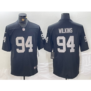 Nike Raiders 94 Wilkins Black Vapor Untouchable Limited Men Jersey