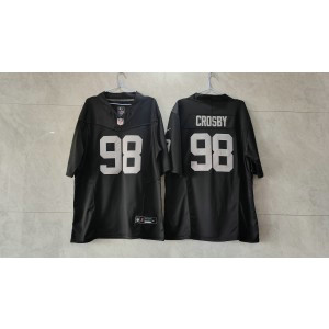 Nike Raiders 98 Maxx Crosby Black 2023 F.U.S.E Vapor Limited Men Jersey