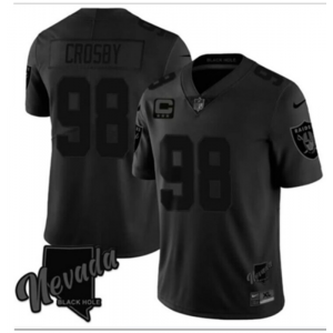 Nike Raiders 98 Maxx Crosby Black City Vapor Limited Men Jersey