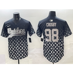 Nike Raiders 98 Maxx Crosby Black Fashion Baseball Vapor Limited Men Jersey Nike Raiders 98 Maxx Crosby Black Fashion Baseball Vapor Limited Men Jersey