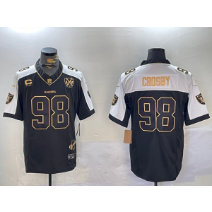 Nike Raiders 98 Maxx Crosby Black Thanksgiving Day F.U.S.E Vapor Limited Men Jersey Nike Raiders 98 Maxx Crosby Black Thanksgiving Day F.U.S.E Vapor Limited Men Jersey