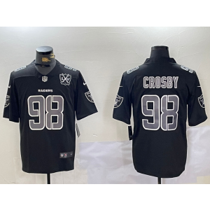 Nike Raiders 98 Maxx Crosby Black Vapor Limited Men Jersey Nike Raiders 98 Maxx Crosby Black Vapor Limited Men Jersey