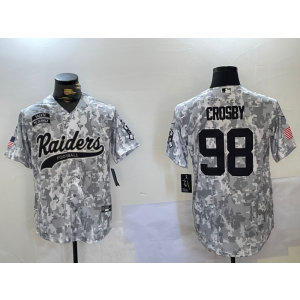 Nike Raiders 98 Maxx Crosby Camo Vapor Baseball Limited Men Jersey