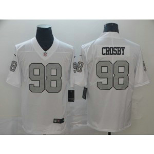 Nike Raiders 98 Maxx Crosby White Color Rush Limited Men Jersey Nike Raiders 98 Maxx Crosby White Color Rush Limited Men Jersey