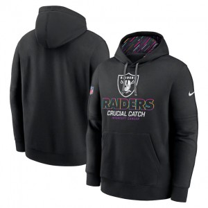 Nike Raiders Black 2024 Crucial Catch Club Pullover Hoodie