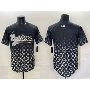 Nike Raiders Blank Black Fashion Baseball Vapor Limited Men Jersey Nike Raiders Blank Black Fashion Baseball Vapor Limited Men Jersey