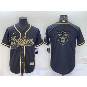 Nike Raiders Blank Black Gold Vapor Baseball Logo Limited Men Jersey Nike Raiders Blank Black Gold Vapor Baseball Logo Limited Men Jersey