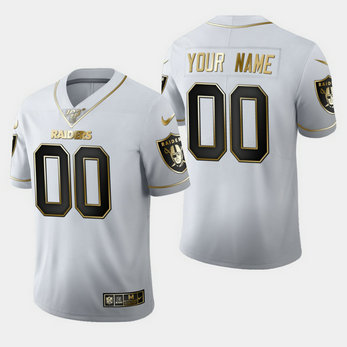 Nike Raiders Customized White 100th Season Vapor Untouchable Limited Jersey Nike Raiders Customized White 100th Season Vapor Untouchable Limited Jersey