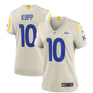 Nike Rams 10 Cooper Kupp Cream Vapor Limited Women Jersey