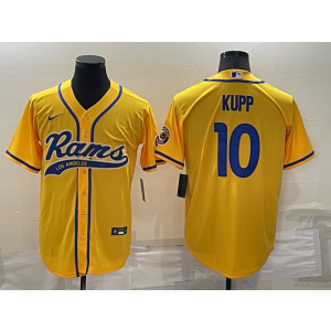 Nike Rams 10 Kupp Yellow Vapor Baseball Limited Men Jersey Nike Rams 10 Kupp Yellow Vapor Baseball Limited Men Jersey