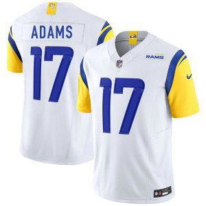 Nike Rams 17 Davante Adams White F.U.S.E. Vapor Limited Men Jersey