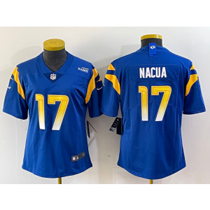 Nike Rams 17 Nacua Blue Vpaor Limited Women Jersey