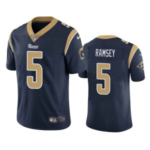Nike Rams 5 Jalen Ramsey Navy Vapor Untouchable Limited Men Jersey Nike Rams 5 Jalen Ramsey Navy Vapor Untouchable Limited Men Jersey