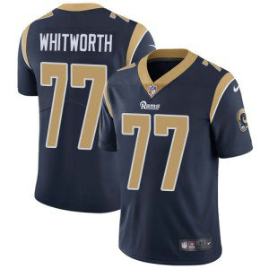 Nike Rams 77 Andrew Whitworth Navy Vapor Untouchable Limited Men Jersey