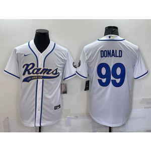 Nike Rams 99 Aaron Donald White Vapor Baseball Limited Men Jersey Nike Rams 99 Aaron Donald White Vapor Baseball Limited Men Jersey