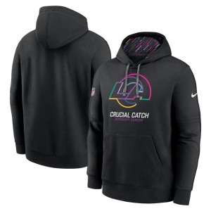 Nike Rams Black 2024 Crucial Catch Club Pullover Hoodie