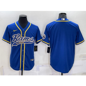 Nike Rams Blank Blue Vapor Baseball Logo Limited Men Jersey Nike Rams Blank Blue Vapor Baseball Logo Limited Men Jersey
