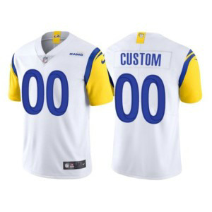 Nike Rams Customized 2021 White Vapor Untouchable Limited Men Jersey