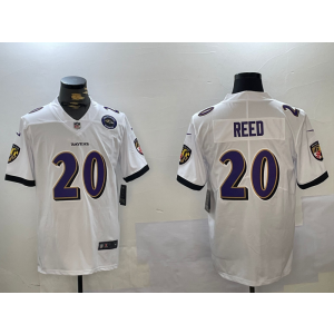 Nike Ravens 20 Ed Reed White Team Logo Vapor Limited Men Jersey Nike Ravens 20 Ed Reed White Team Logo Vapor Limited Men Jersey