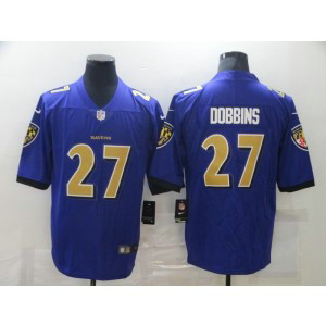 Nike Ravens 27 J.K. Dobbins Purple Color Rush Limited Men Jersey