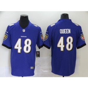 Nike Ravens 48 Patrick Queen Purple 2020 NFL Draft Vapor Limited Men Jersey
