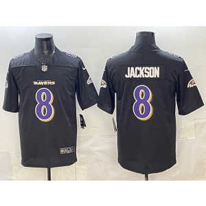Nike Ravens 8 Jackson Black Vapor Limited Men Jersey Nike Ravens 8 Jackson Black Vapor Limited Men Jersey