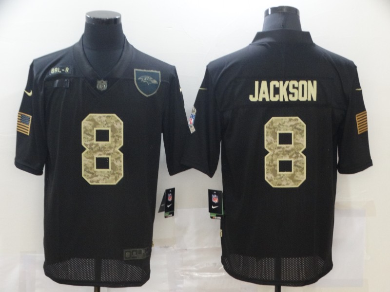 Nike Ravens 8 Lamar Jackson Black Camo 2020 Salute To Service Limited Jersey Nike Ravens 8 Lamar Jackson Black Camo 2020 Salute To Service Limited Jersey