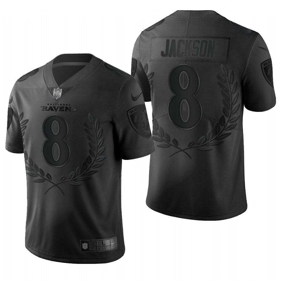 Nike Ravens 8 Lamar Jackson Black Commemorative Edition Vapor Untouchable Limited Jersey Nike Ravens 8 Lamar Jackson Black Commemorative Edition Vapor Untouchable Limited Jersey