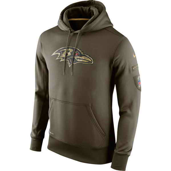 Nike Ravens Green Salute To Service Hoodie