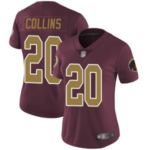 Nike Redskins 20 Landon Collins Burgundy With Gold Number Vapor Untouchable Limited Women Jersey