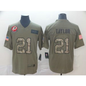 Nike Redskins 21 Sean Taylor 2019 Olive Salute To Service Limited Men Jersey