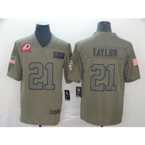 Nike Redskins 21 Sean Taylor 2019 Olive Salute To Service Limited Men Jerseys