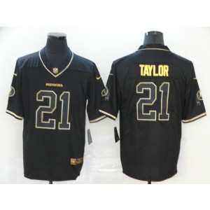 Nike Redskins 21 Sean Taylor Black Gold Vapor Limited Men Jersey
