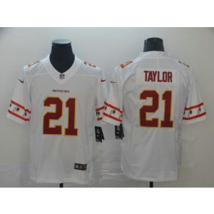 Nike Redskins 21 Sean Taylor White Team Logos Fashion Limited Men Jersey